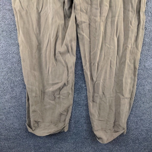 AXIS LA Men's Straight Leg Chino Pants Tan 36 Pleated Front Cuffed Hem Silk - Picture 7 of 10